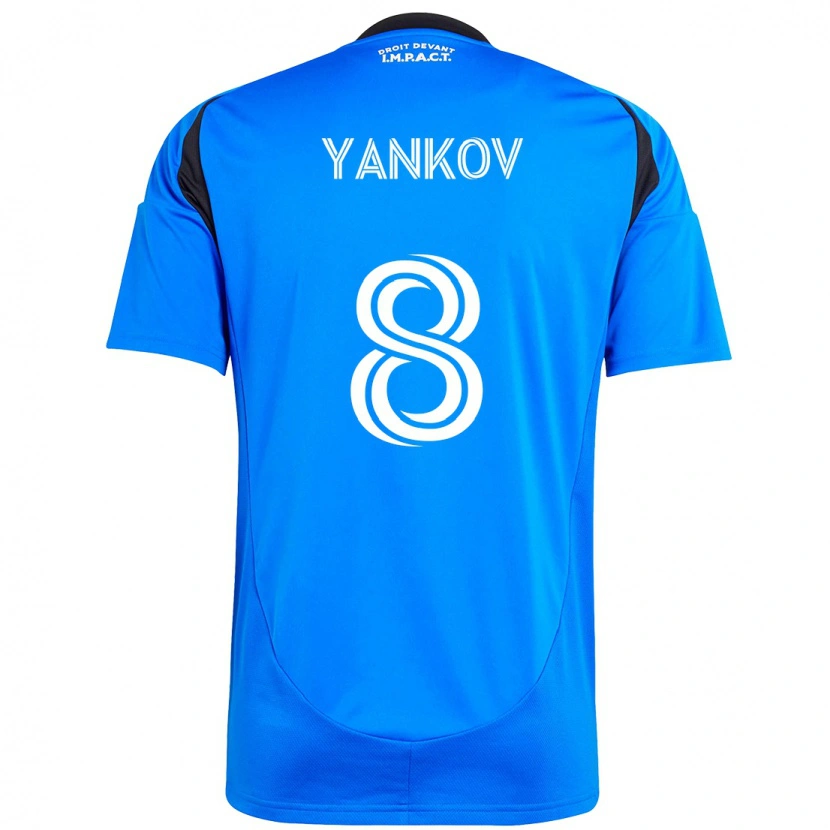 Danxen Criança Camisola Dominik Yankov #8 Azul Escuro Preto Principal 2025/26 Camisa