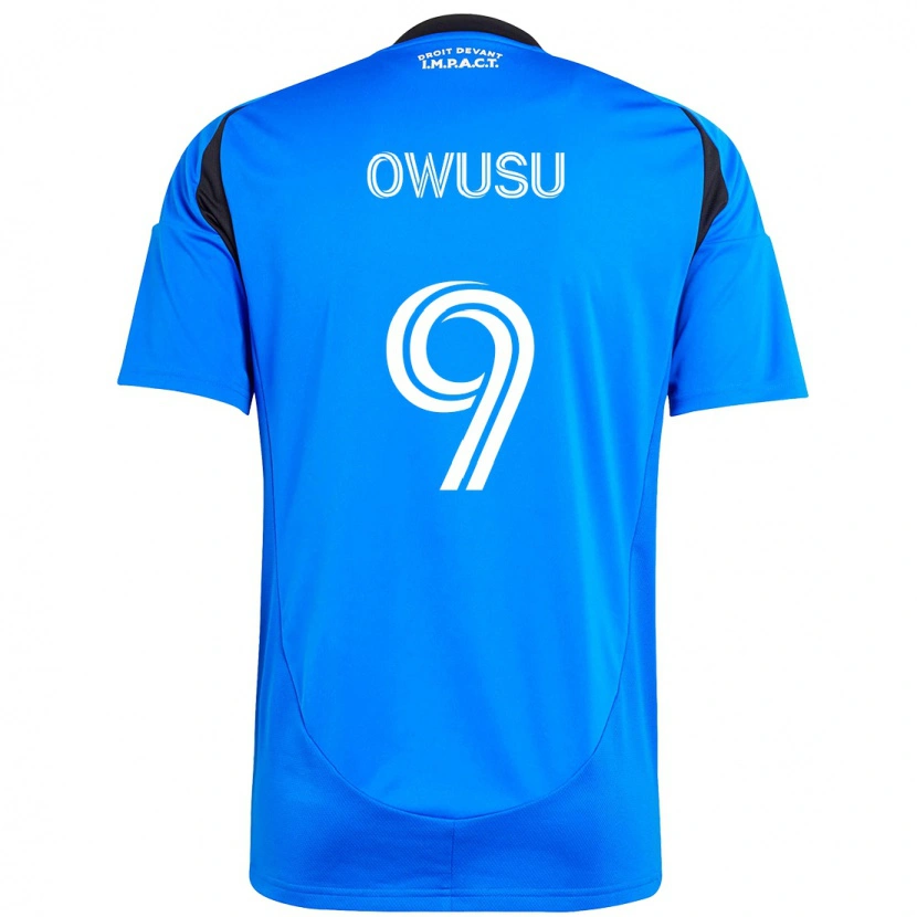 Danxen Criança Camisola Prince Osei Owusu #9 Azul Escuro Preto Principal 2025/26 Camisa