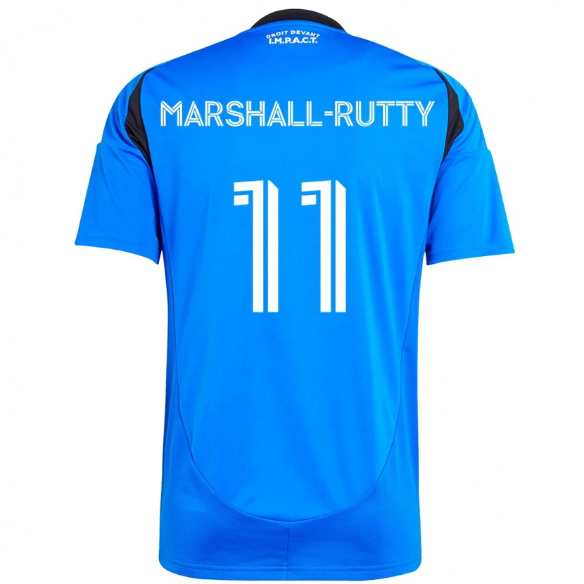 Danxen Criança Camisola Jahkeele Marshall-Rutty #11 Azul Escuro Preto Principal 2025/26 Camisa