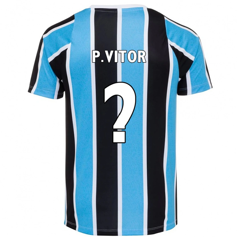 Danxen Criança Camisola Pedro Vitor #0 Azul Preto Branco Principal 2025/26 Camisa