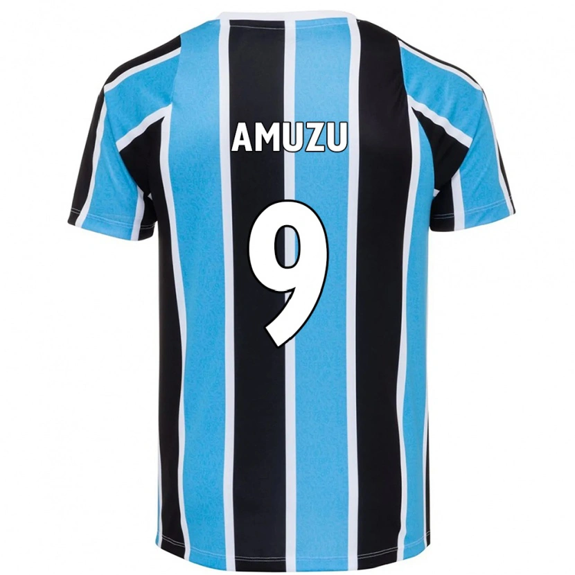 Danxen Criança Camisola Francis Amuzu #9 Azul Preto Branco Principal 2025/26 Camisa