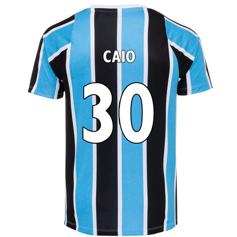 Danxen Criança Camisola Rodrigo Caio #30 Azul Preto Branco Principal 2025/26 Camisa