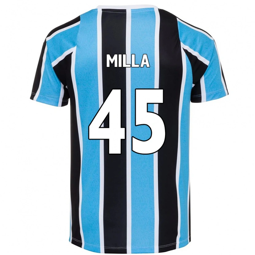 Danxen Criança Camisola Lucas Milla #45 Azul Preto Branco Principal 2025/26 Camisa