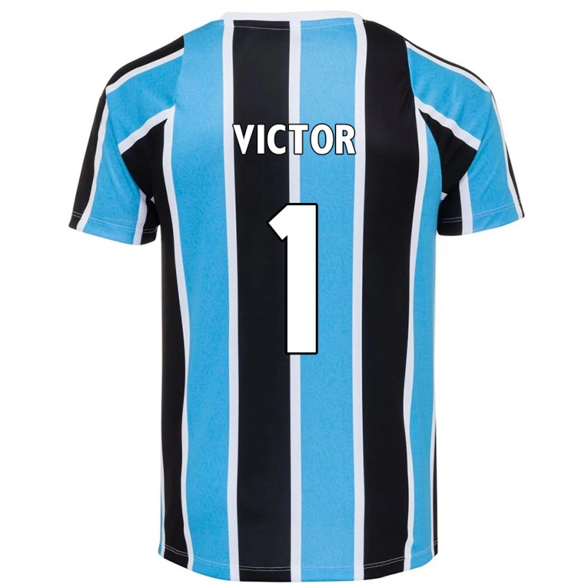 Danxen Criança Camisola Paulo Victor #1 Azul Preto Branco Principal 2025/26 Camisa