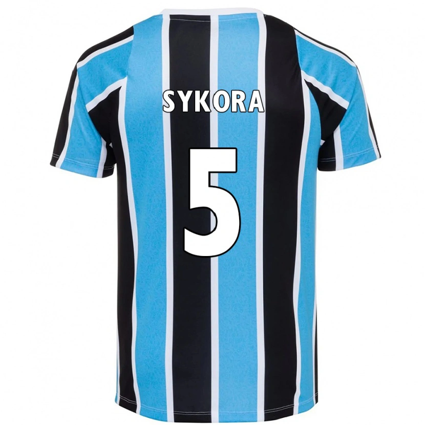 Danxen Criança Camisola Stacy Denise Sykora #5 Azul Preto Branco Principal 2025/26 Camisa