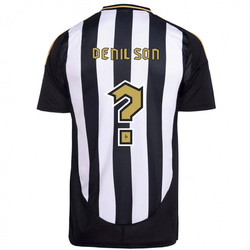 Danxen Criança Camisola Denilson #0 Branco Preto Principal 2025/26 Camisa