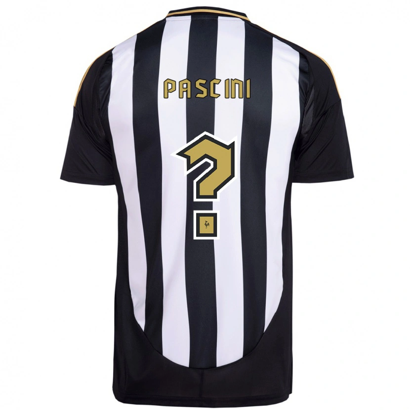 Danxen Criança Camisola Kauã Pascini #0 Branco Preto Principal 2025/26 Camisa