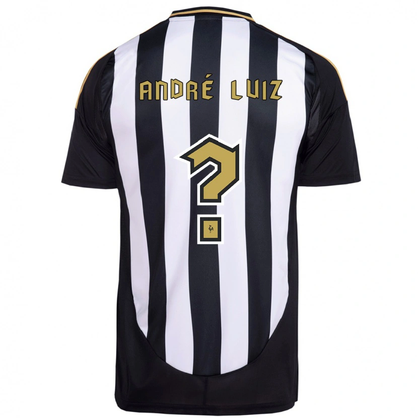 Danxen Criança Camisola André Luiz #0 Branco Preto Principal 2025/26 Camisa