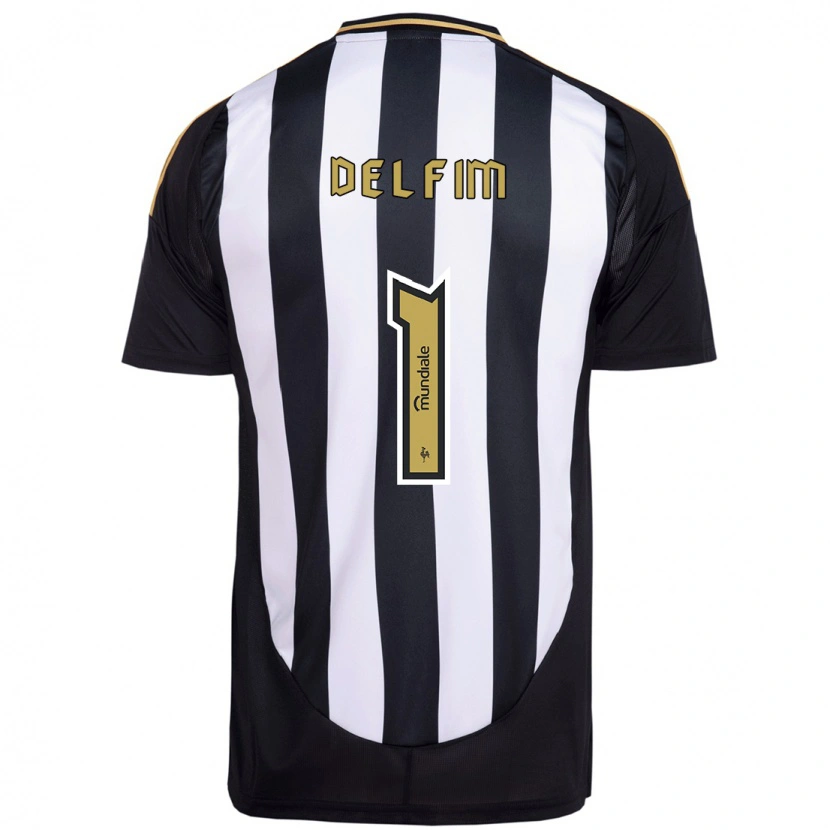 Danxen Criança Camisola Gabriel Delfim #1 Branco Preto Principal 2025/26 Camisa