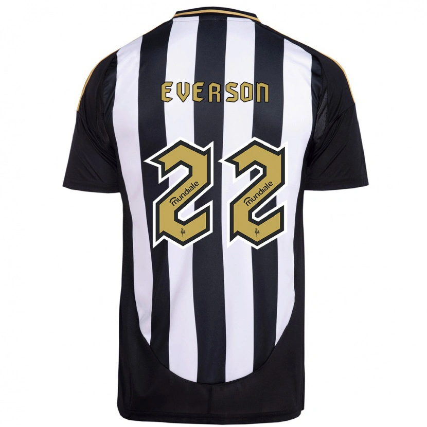 Danxen Criança Camisola Everson #22 Branco Preto Principal 2025/26 Camisa