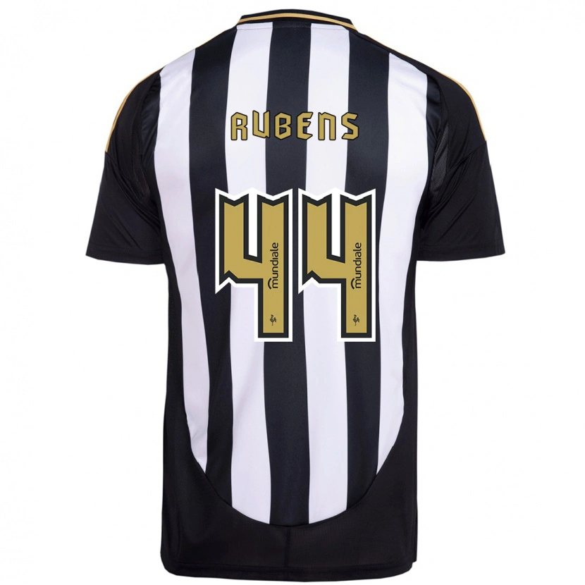 Danxen Criança Camisola Rubens #44 Branco Preto Principal 2025/26 Camisa