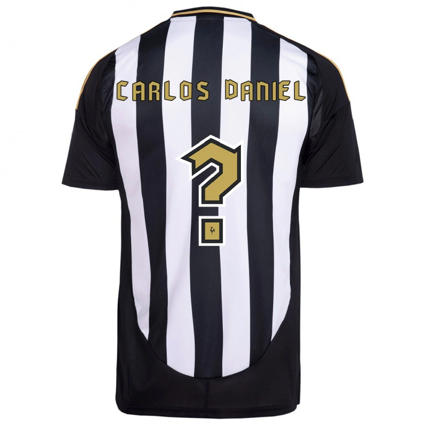 Danxen Criança Camisola Carlos Daniel #0 Branco Preto Principal 2025/26 Camisa