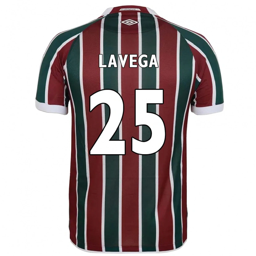 Danxen Criança Camisola Joaquín Lavega #25 Verde Bordô Branco Principal 2025/26 Camisa