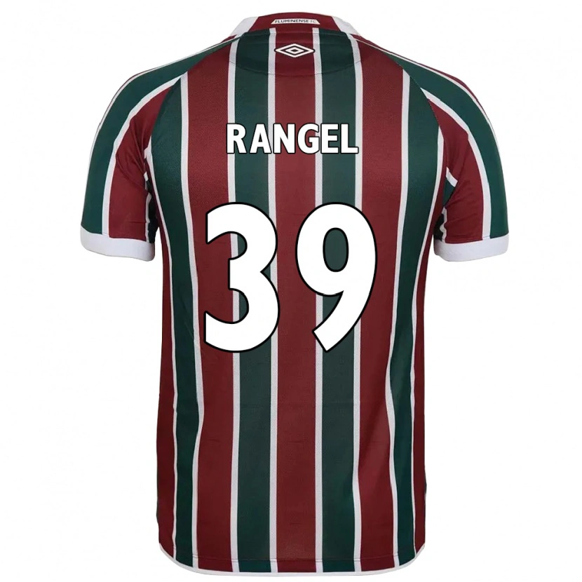 Danxen Criança Camisola Pedro Rangel #39 Verde Bordô Branco Principal 2025/26 Camisa