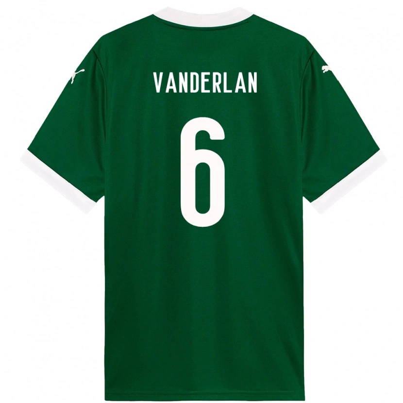 Danxen Criança Camisola Vanderlan #6 Verde Branco Principal 2025/26 Camisa