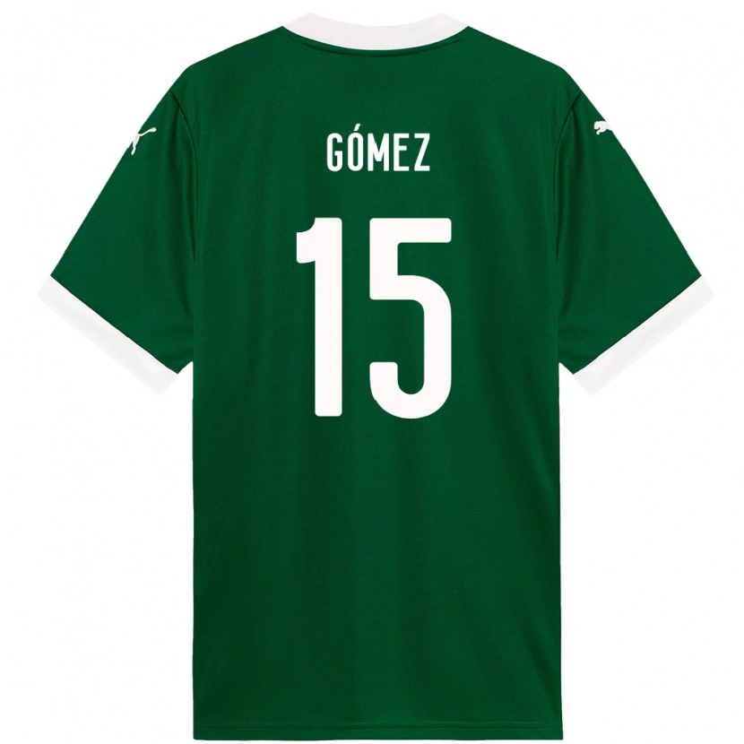 Danxen Criança Camisola Gustavo Gómez #15 Verde Branco Principal 2025/26 Camisa