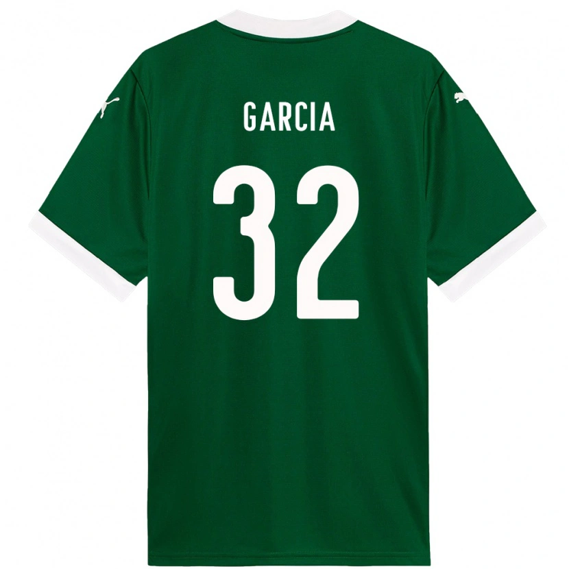 Danxen Criança Camisola Garcia #32 Verde Branco Principal 2025/26 Camisa