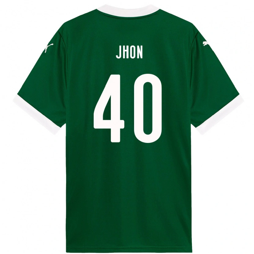 Danxen Criança Camisola Jhon Jhon #40 Verde Branco Principal 2025/26 Camisa