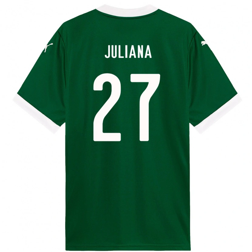 Danxen Criança Camisola Juliana #27 Verde Branco Principal 2025/26 Camisa