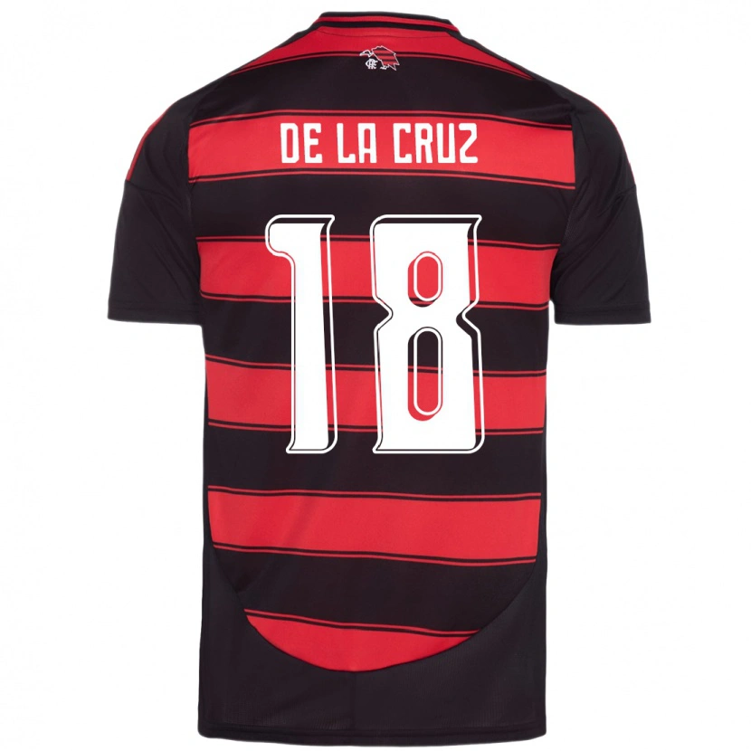 Danxen Criança Camisola Nicolás De La Cruz #18 Vermelho Preto Principal 2025/26 Camisa