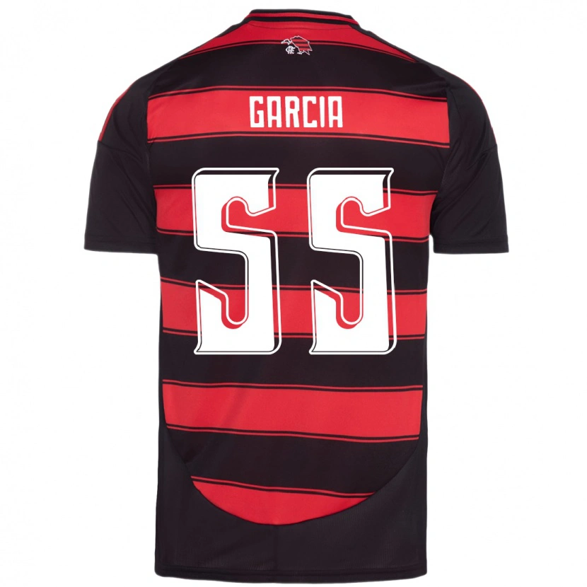 Danxen Criança Camisola Caio Garcia #55 Vermelho Preto Principal 2025/26 Camisa