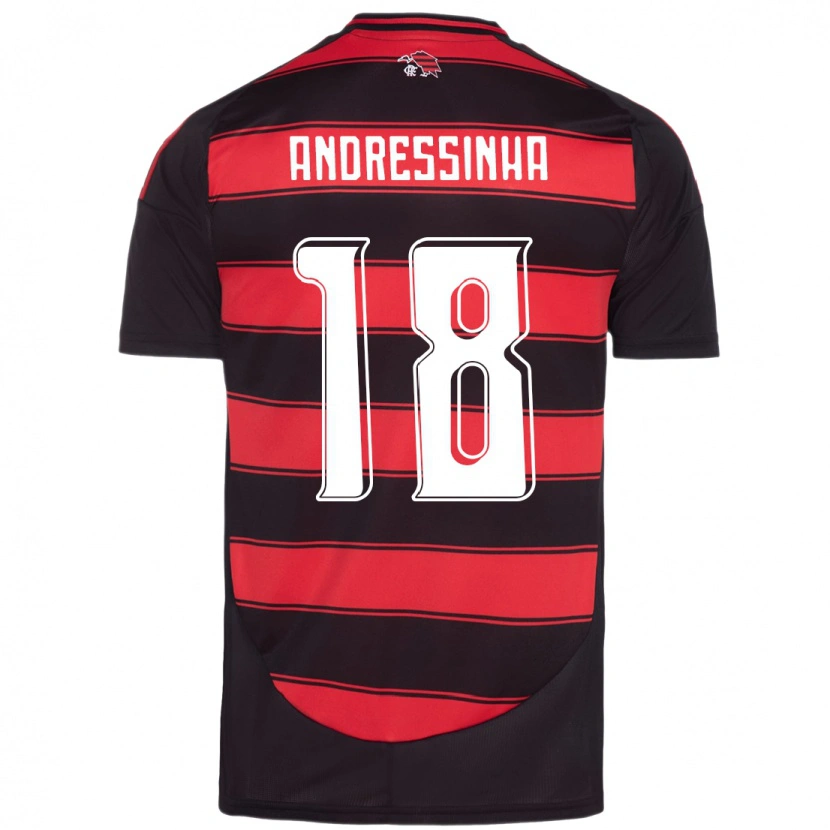 Danxen Criança Camisola Andressinha #18 Vermelho Preto Principal 2025/26 Camisa