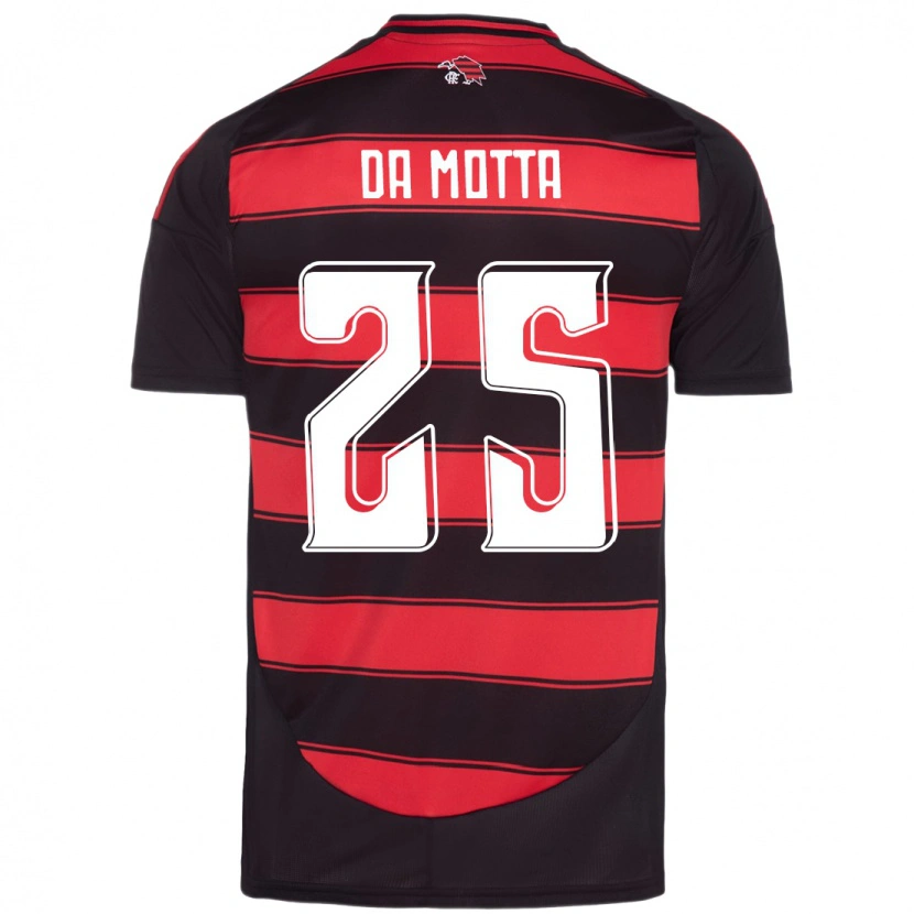 Danxen Criança Camisola Piris Da Motta #25 Vermelho Preto Principal 2025/26 Camisa