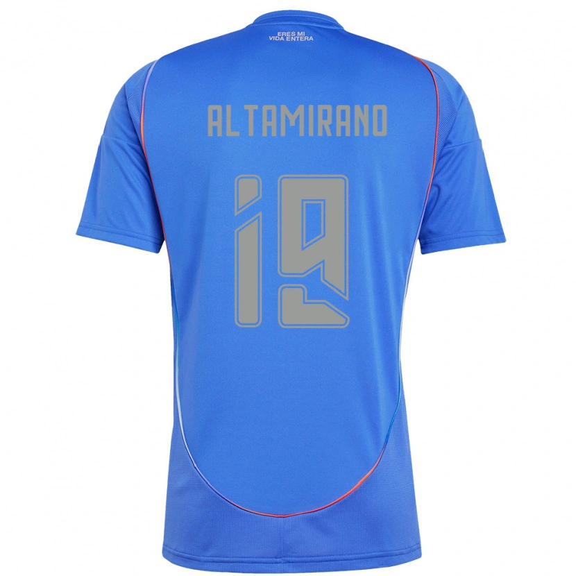 Danxen Criança Camisola Javier Altamirano #19 Azul Celeste Principal 2025/26 Camisa