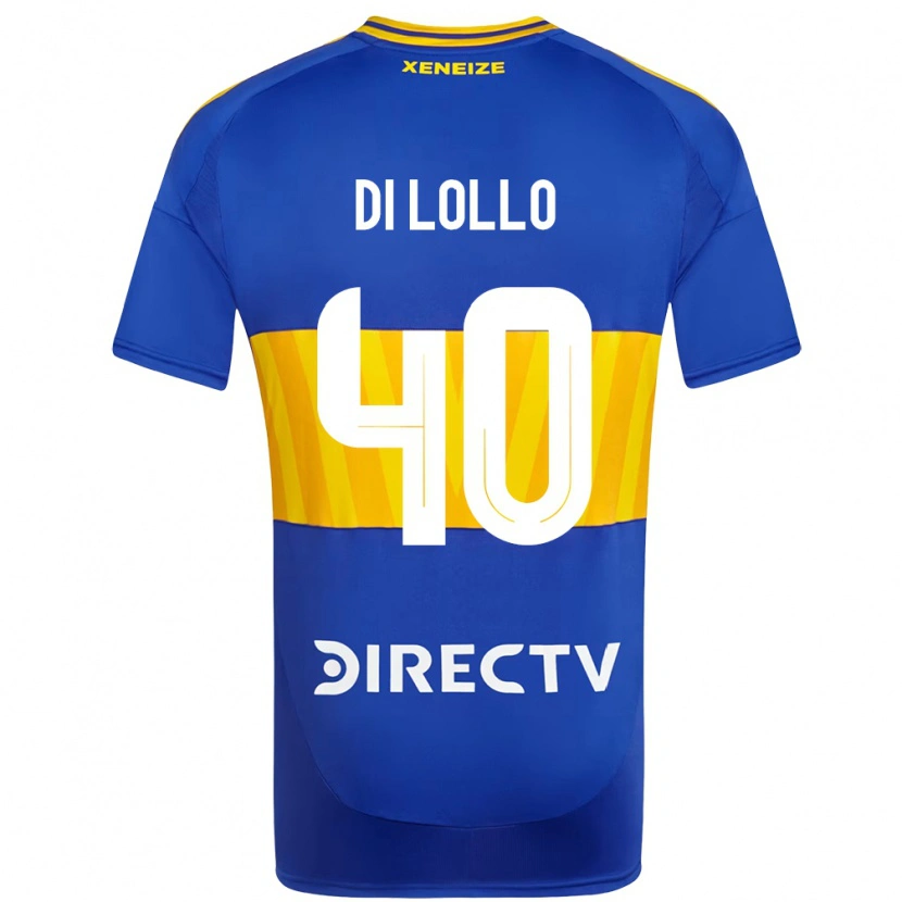 Danxen Criança Camisola Lautaro Di Lollo #40 Azul Royal Amarelo Principal 2025/26 Camisa
