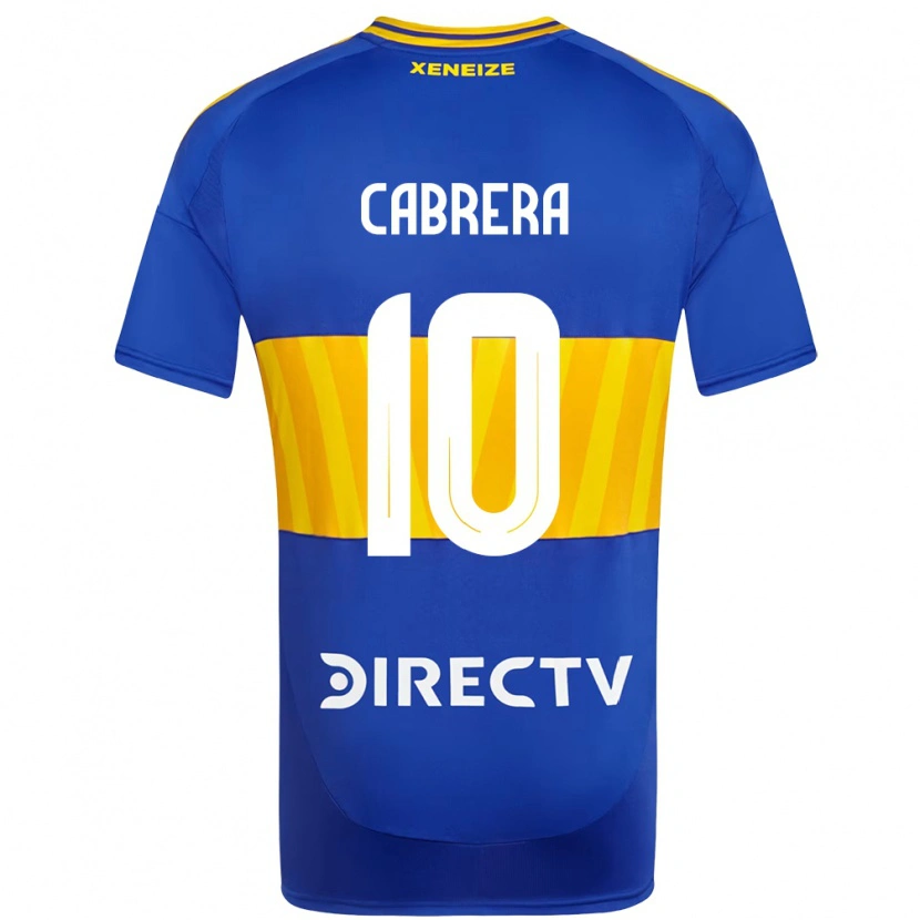 Danxen Criança Camisola Micaela Cabrera #10 Azul Royal Amarelo Principal 2025/26 Camisa