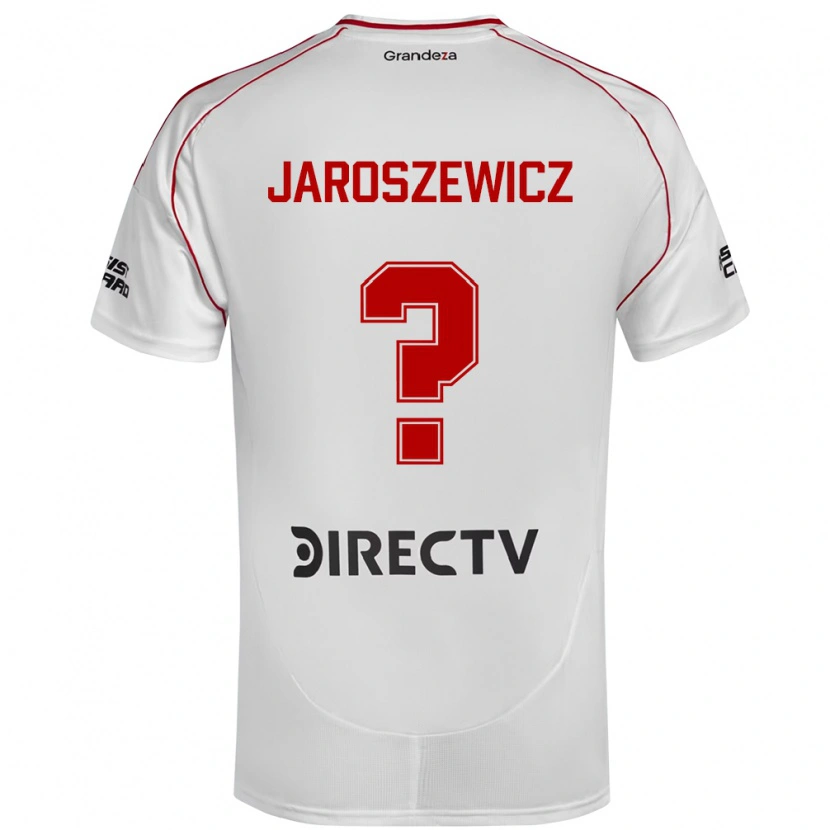 Danxen Criança Camisola Franco Jaroszewicz #0 Branco Vermelho Principal 2025/26 Camisa