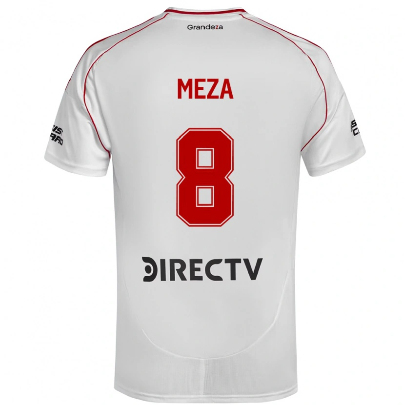 Danxen Criança Camisola Maximiliano Meza #8 Branco Vermelho Principal 2025/26 Camisa