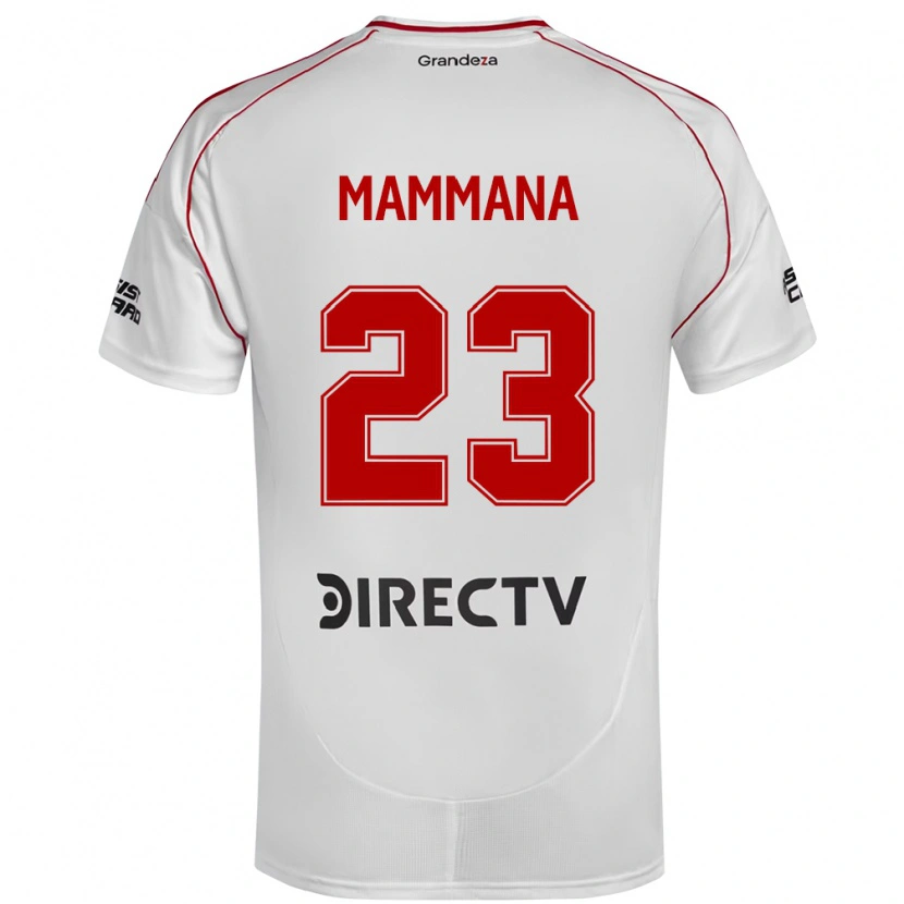 Danxen Criança Camisola Emanuel Mammana #23 Branco Vermelho Principal 2025/26 Camisa