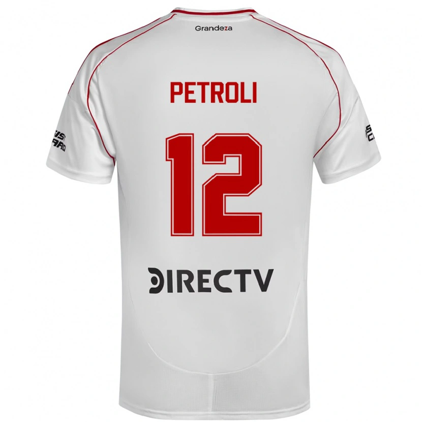 Danxen Criança Camisola Franco Petroli #12 Branco Vermelho Principal 2025/26 Camisa