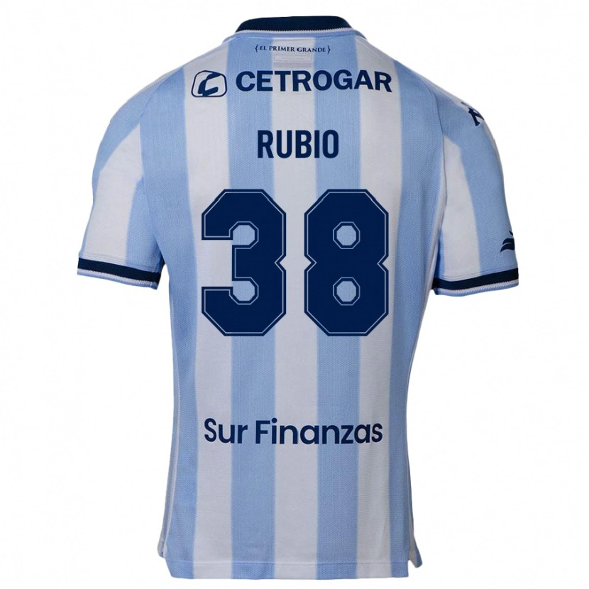 Danxen Criança Camisola Tobias Rubio #38 Azul Celeste Principal 2025/26 Camisa