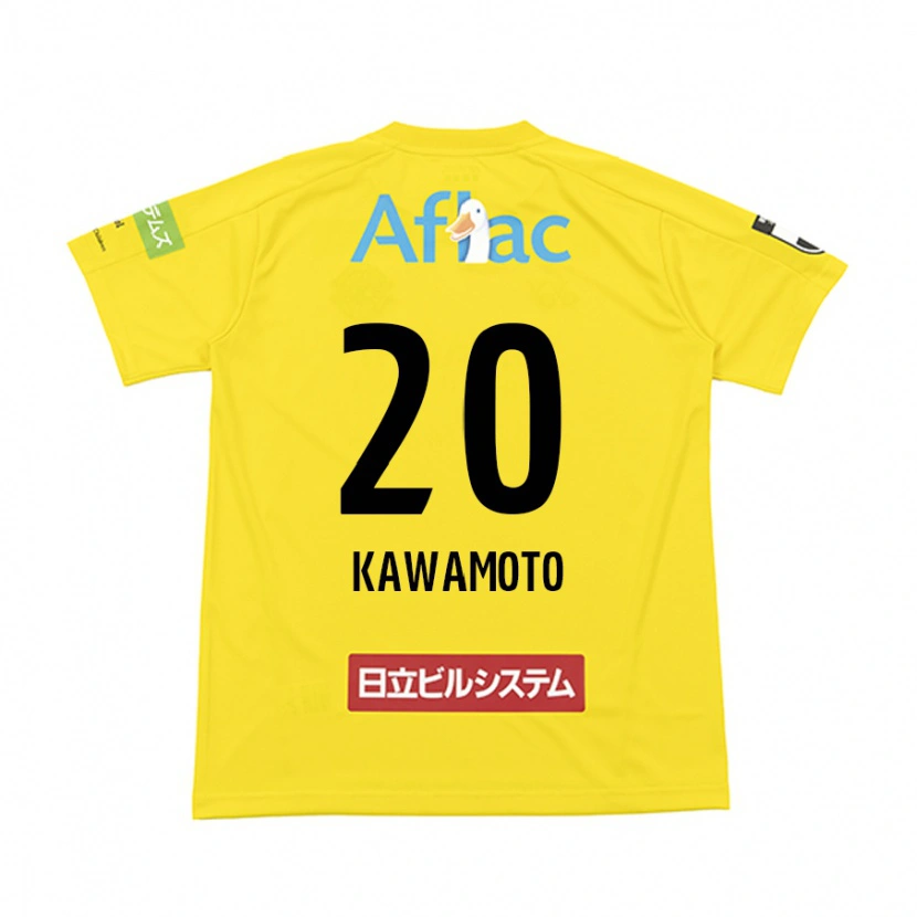 Danxen Criança Camisola Daizen Kawamoto #20 Preto Amarelo Principal 2025/26 Camisa