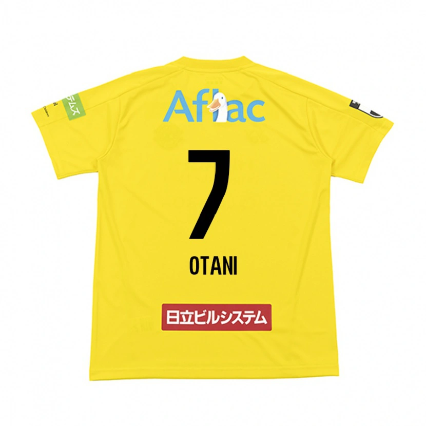 Danxen Criança Camisola Hidekazu Otani #7 Preto Amarelo Principal 2025/26 Camisa