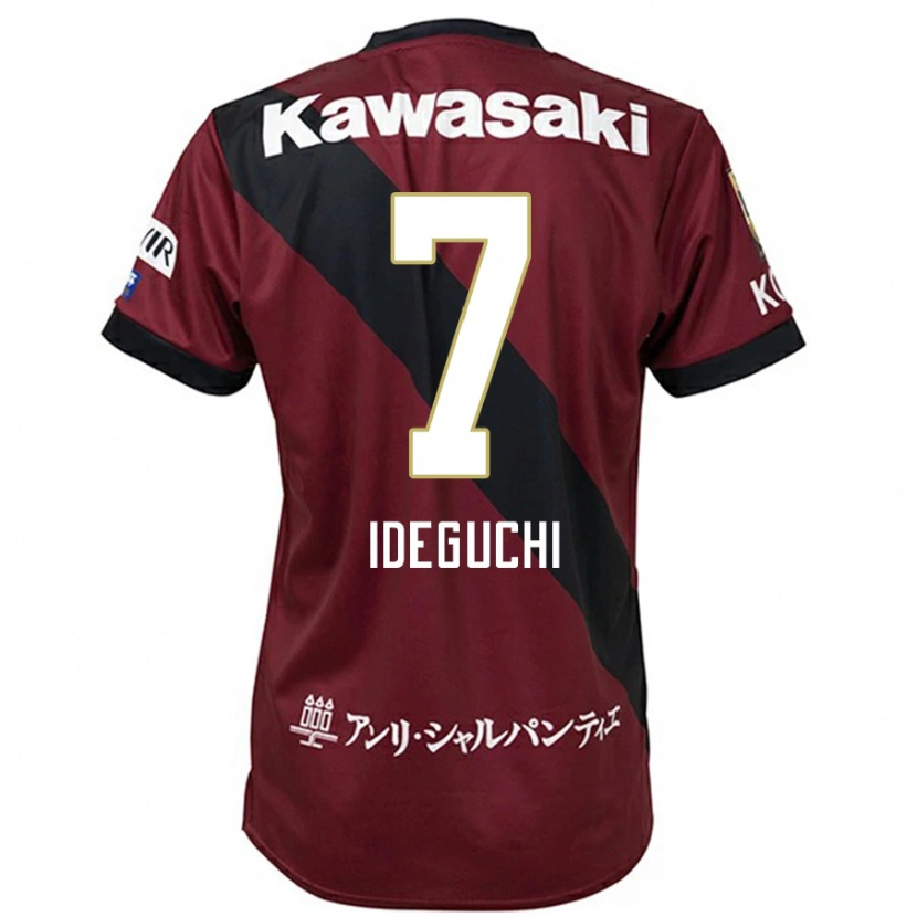 Danxen Criança Camisola Yosuke Ideguchi #7 Bordô Preto Principal 2025/26 Camisa