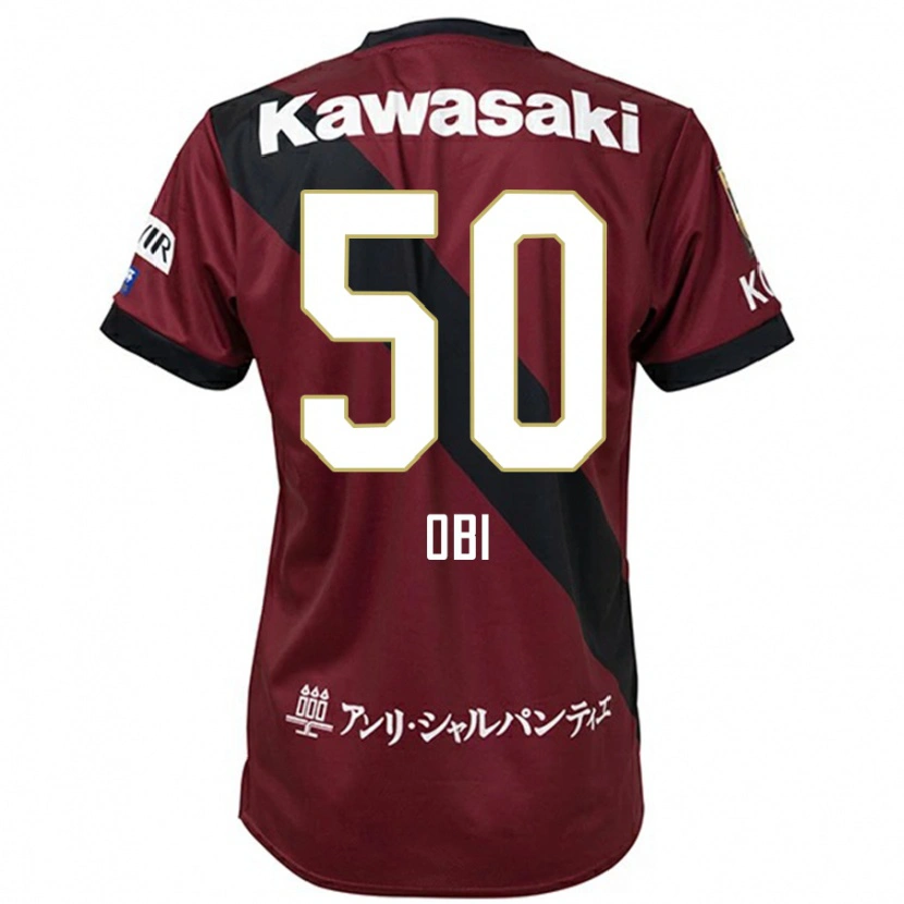 Danxen Criança Camisola Powell Obinna Obi #50 Bordô Preto Principal 2025/26 Camisa