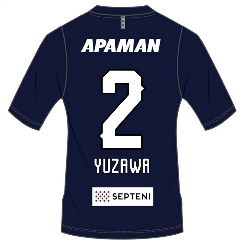 Danxen Criança Camisola Masato Yuzawa #2 Azul Royal Branco Principal 2025/26 Camisa