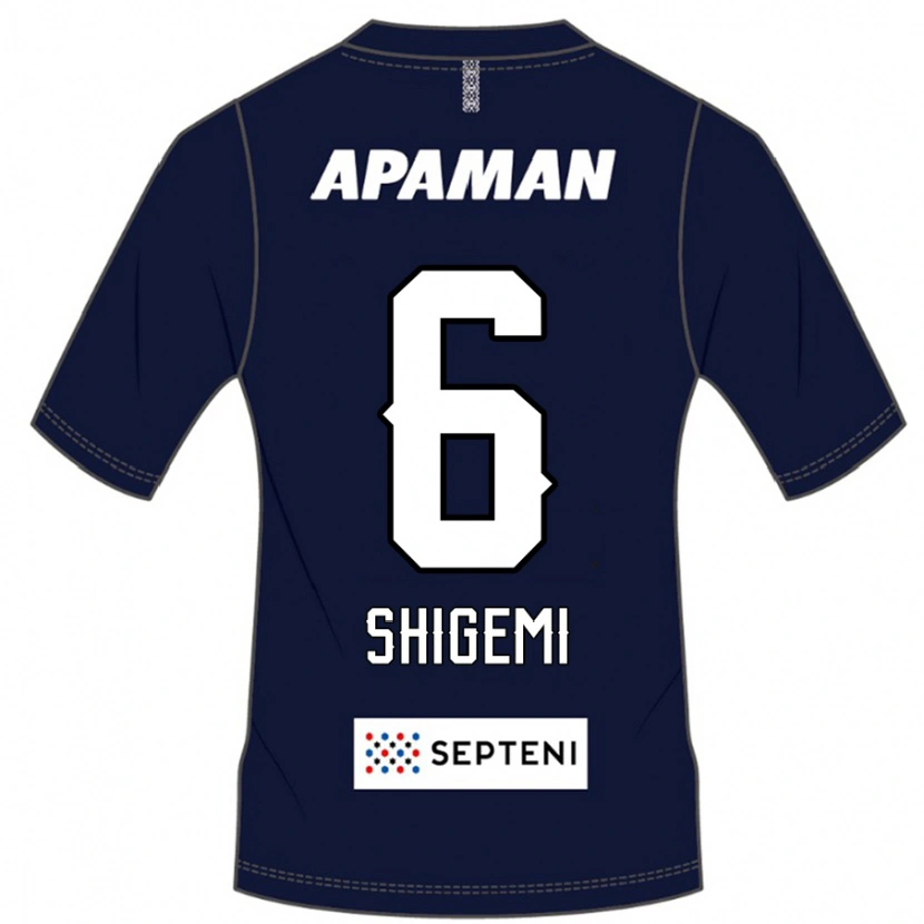 Danxen Criança Camisola Masato Shigemi #6 Azul Royal Branco Principal 2025/26 Camisa