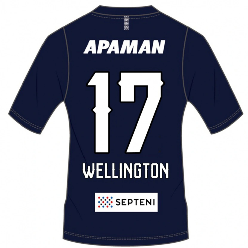 Danxen Criança Camisola Wellington #17 Azul Royal Branco Principal 2025/26 Camisa