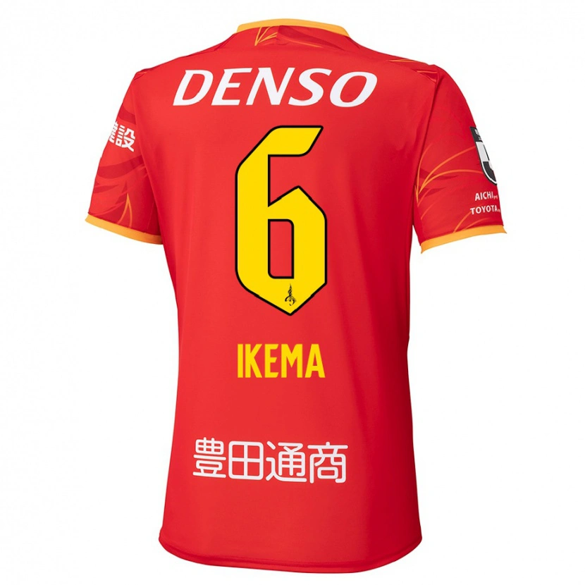 Danxen Criança Camisola Kano Ikema #6 Vermelho Amarelo Principal 2025/26 Camisa