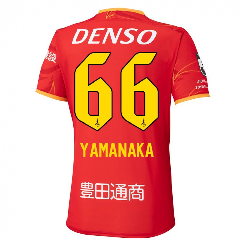 Danxen Criança Camisola Ryosuke Yamanaka #66 Vermelho Amarelo Principal 2025/26 Camisa