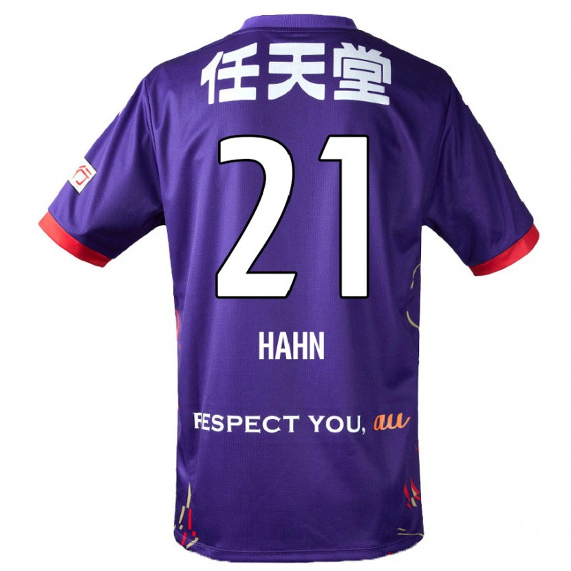 Danxen Criança Camisola Warner Hahn #21 Roxo Branco Preto Principal 2025/26 Camisa