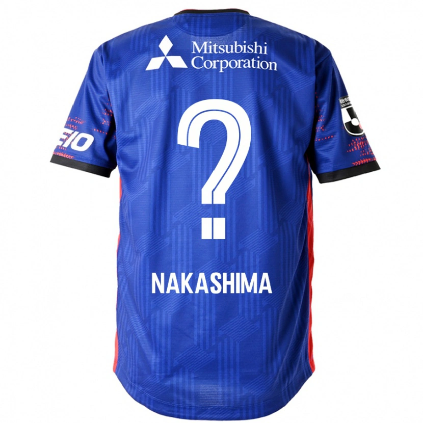 Danxen Criança Camisola Riku Nakashima #0 Azul Royal Branco Principal 2025/26 Camisa