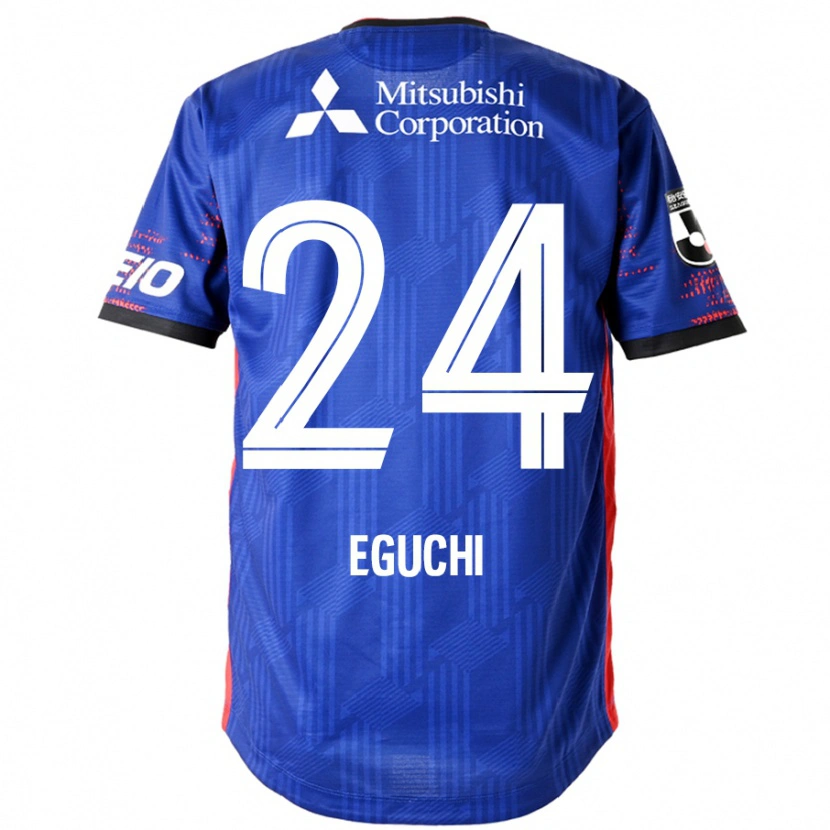 Danxen Criança Camisola Kaito Eguchi #24 Azul Royal Branco Principal 2025/26 Camisa