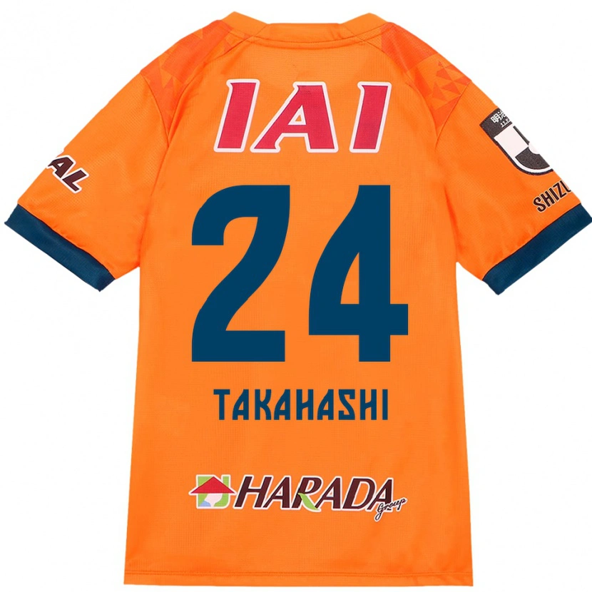 Danxen Criança Camisola Yuzuki Takahashi #24 Laranja Vermelho Principal 2025/26 Camisa