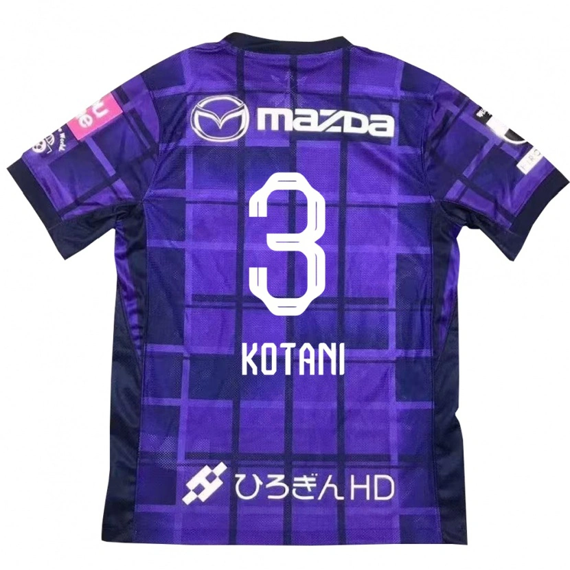 Danxen Criança Camisola Fuga Kotani #3 Roxo Laranja Principal 2025/26 Camisa
