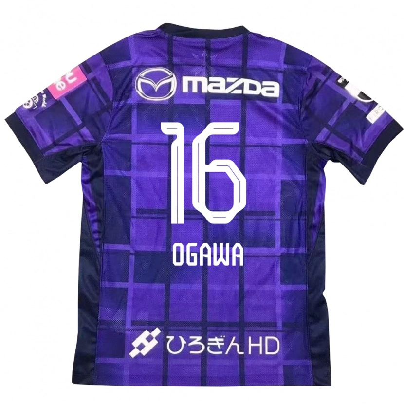 Danxen Criança Camisola Hikaru Ogawa #16 Roxo Laranja Principal 2025/26 Camisa